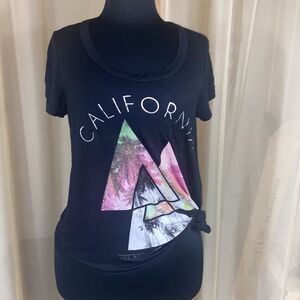 Vintage Black Love J USA Women Blouse Size L